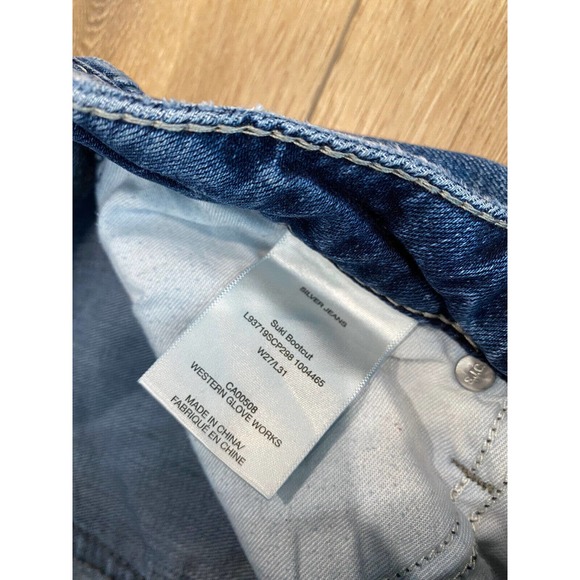 Silver Jeans Suki Bootcut Womens Jean's Size 27W/31L - Picture 5 of 8